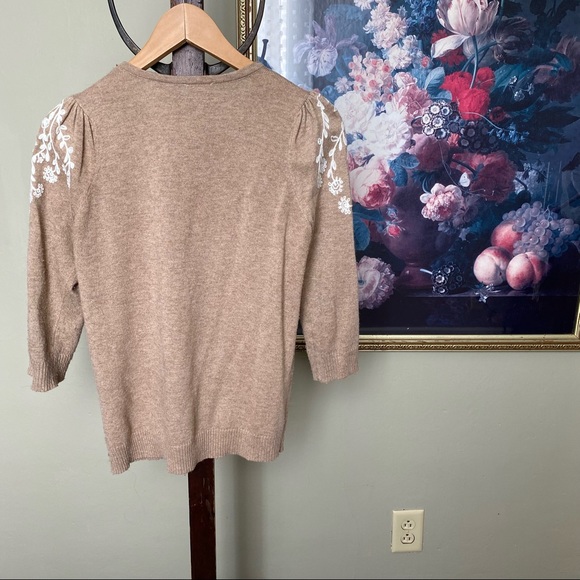 Rain + Rose Embroidered Sweater - Picture 5 of 5